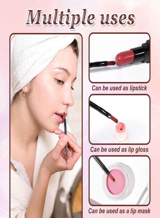 Alrhso 120Pcs Disposable Lip Brushes for Lipstick Brush Applicator Lip Applicators Lips Makeup Brushes for Concealer Eye Shadow Eyebrow Foundation Blending Cosmetic Tool - Image 4